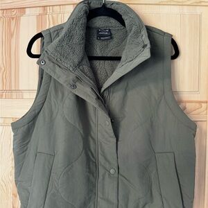 Prana Olive Quilted Vest